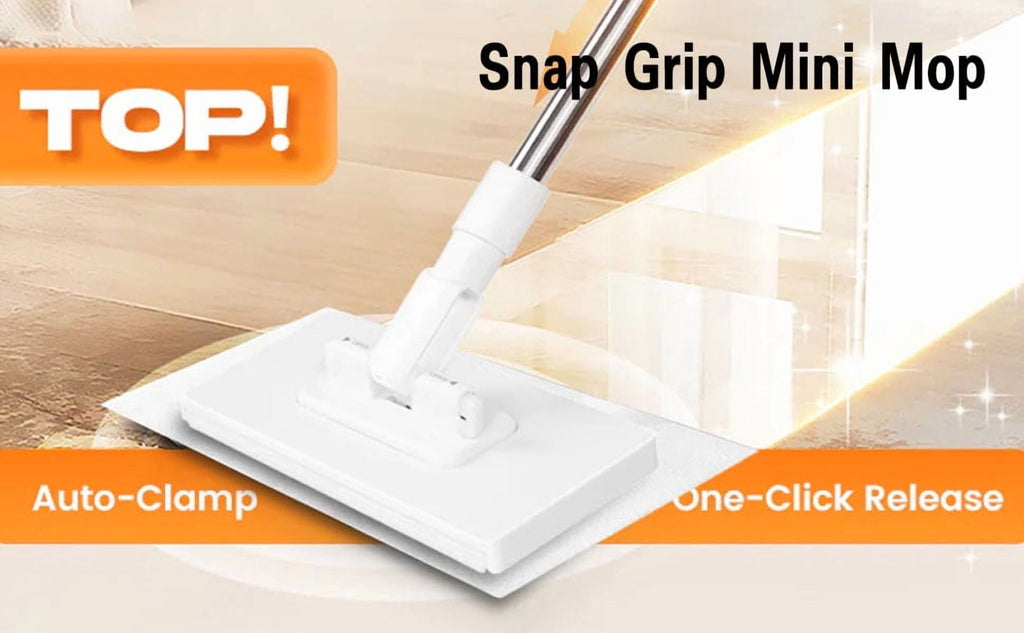 Durable Mop and Cleaning Kit | Designed for various floor types including hardwood, tile, and marble | Household cleaning tools for kitchen and entire house (1 mops + 5 cloths)