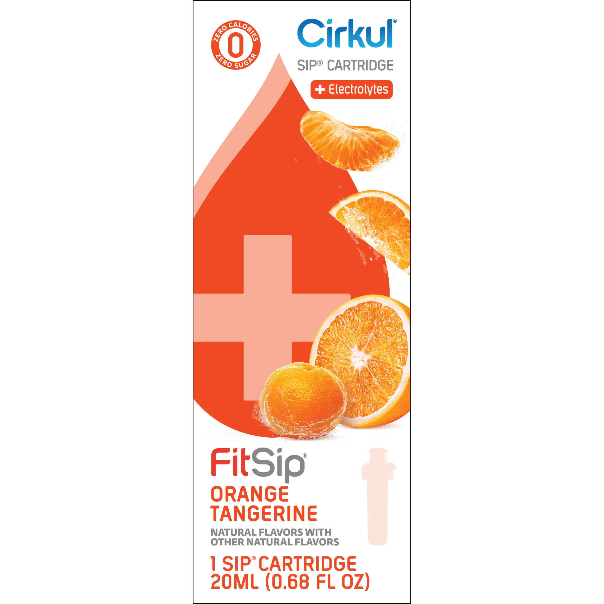 (2 pack)   Orange Tangerine Flavor Cartridge, Drink Mix, 1-Pack