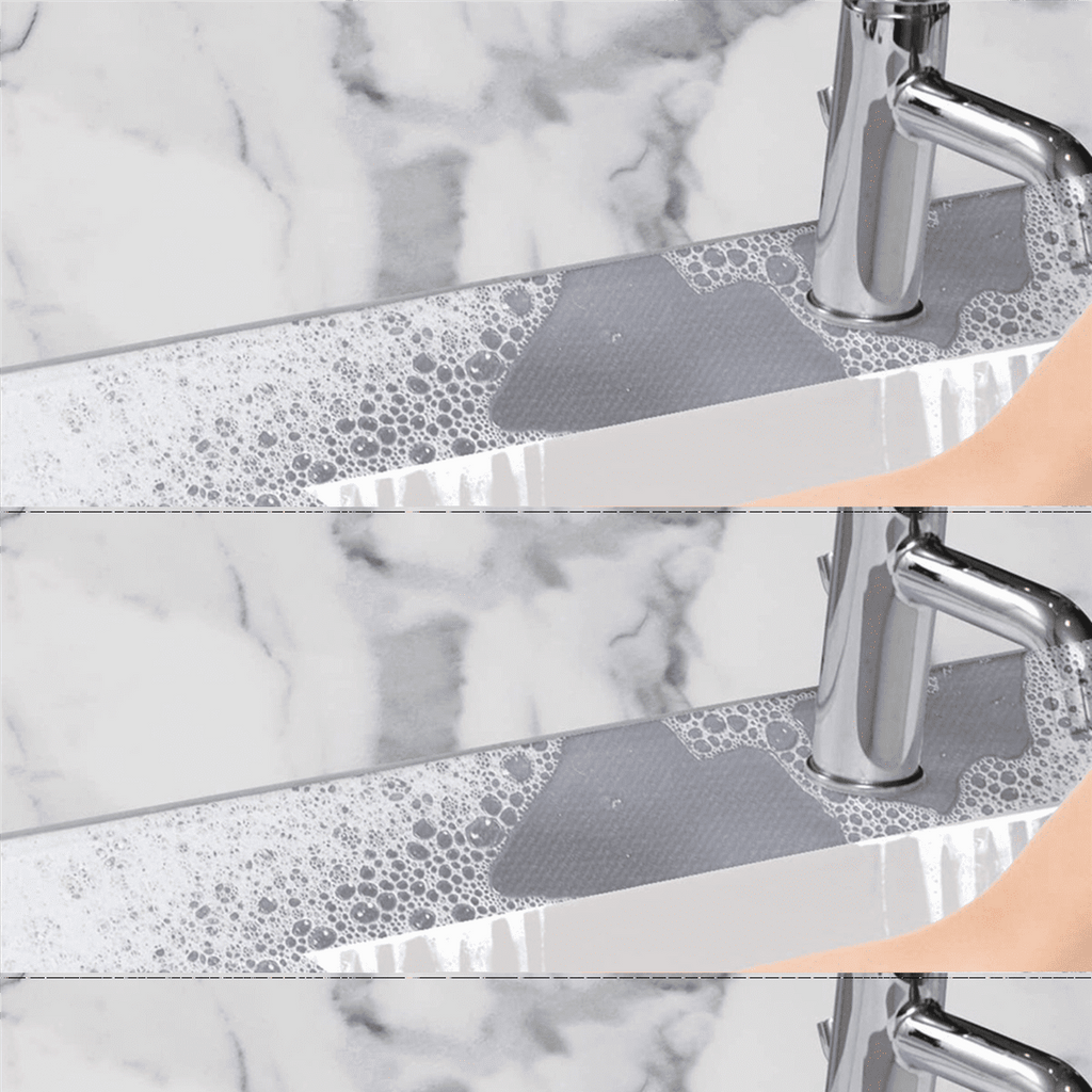 2X Silicone Shower Squeegee with Hook &amp; Lanyard, Black Window Glass , Mirror Screen Wiper, Multi Cleaner