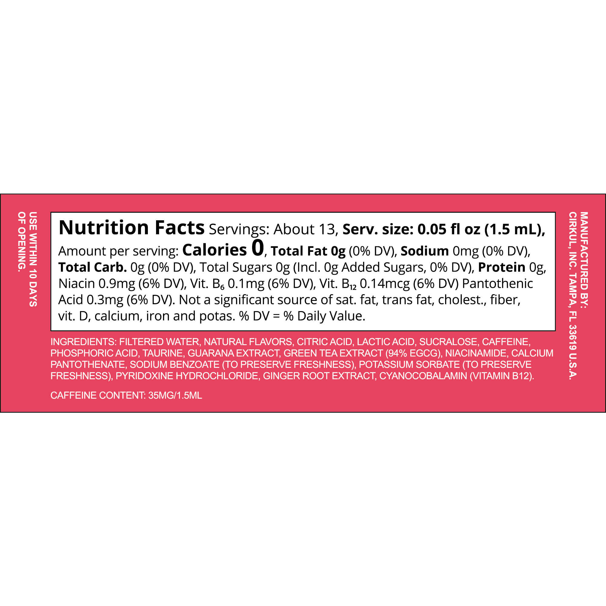 (2 pack)   Energy Watermelon Flavor Cartridge, Drink Mix, 1-Pack