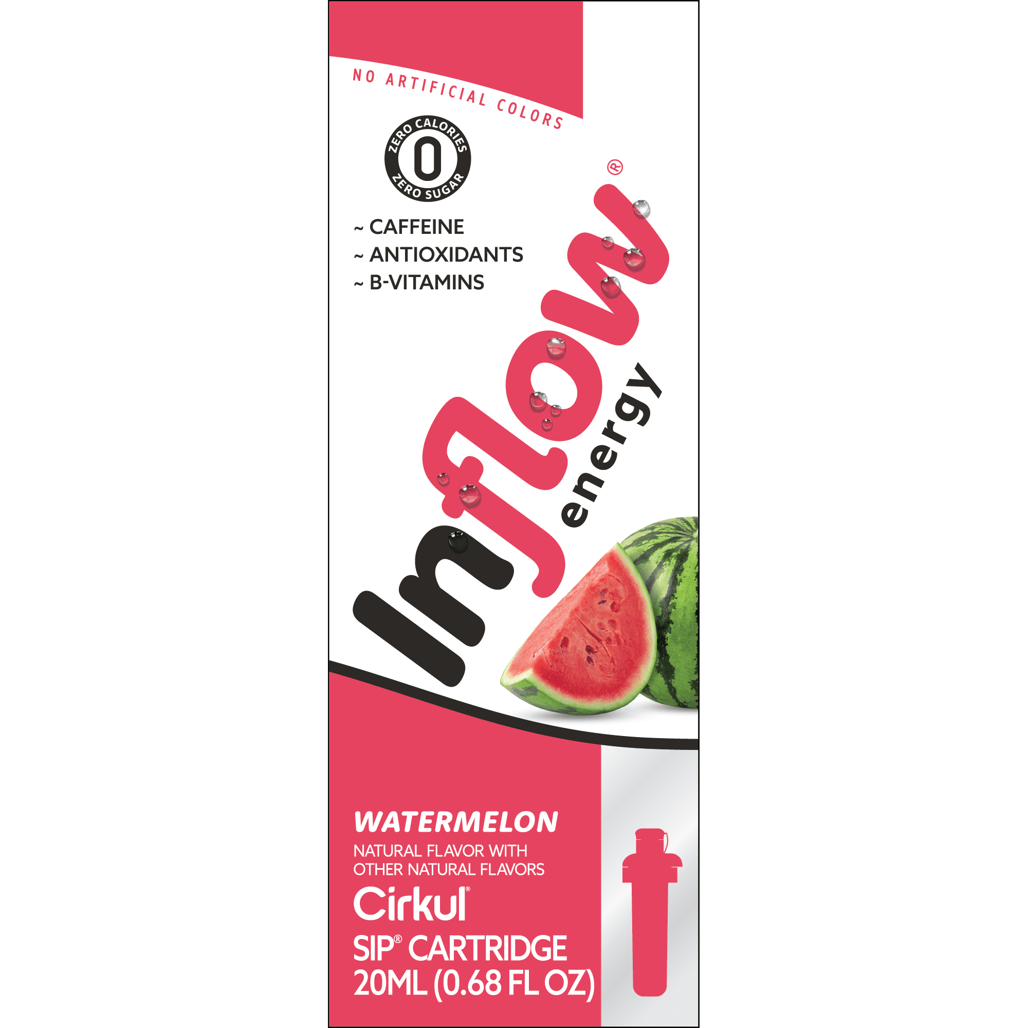 (2 pack)   Energy Watermelon Flavor Cartridge, Drink Mix, 1-Pack