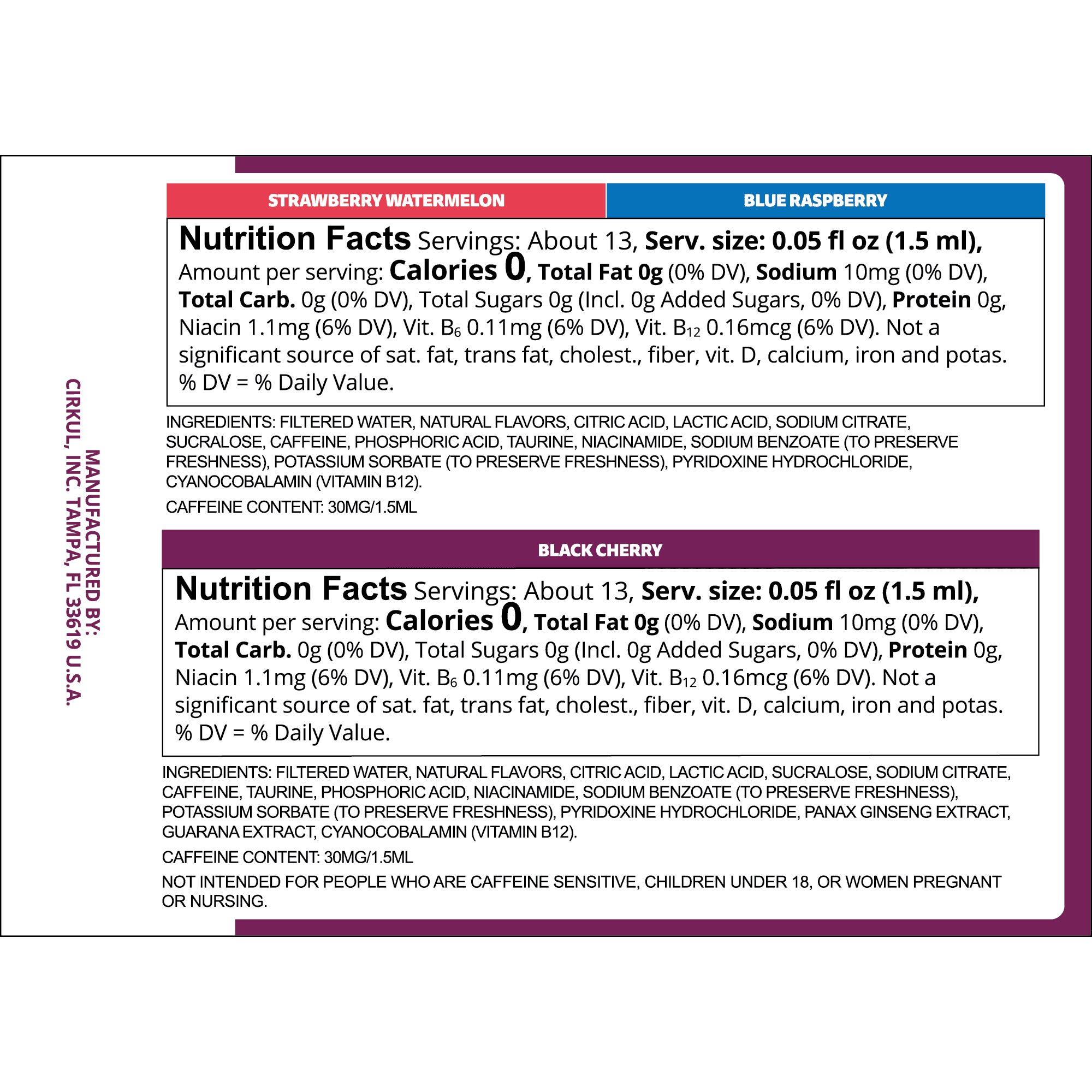 Strawberry Watermelon Flavor Cartridge, Drink Mix, 1-Pack