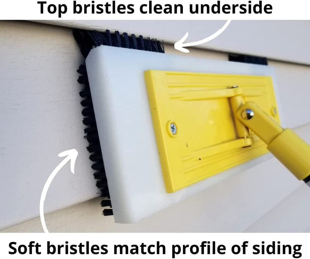 100% Eco-Friendly Vinyl | Nylon Bristle Exterior Cleaning Tool for Stain Removal | Exterior House Cleaner | Fits Standard Extension Pole | Durable and Reusable$$Tools &amp; Hardware Other