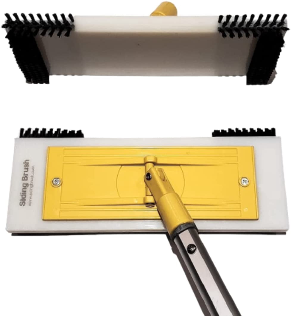 100% Eco-Friendly Vinyl | Nylon Bristle Exterior Cleaning Tool for Stain Removal | Exterior House Cleaner | Fits Standard Extension Pole | Durable and Reusable$$Tools &amp; Hardware Other