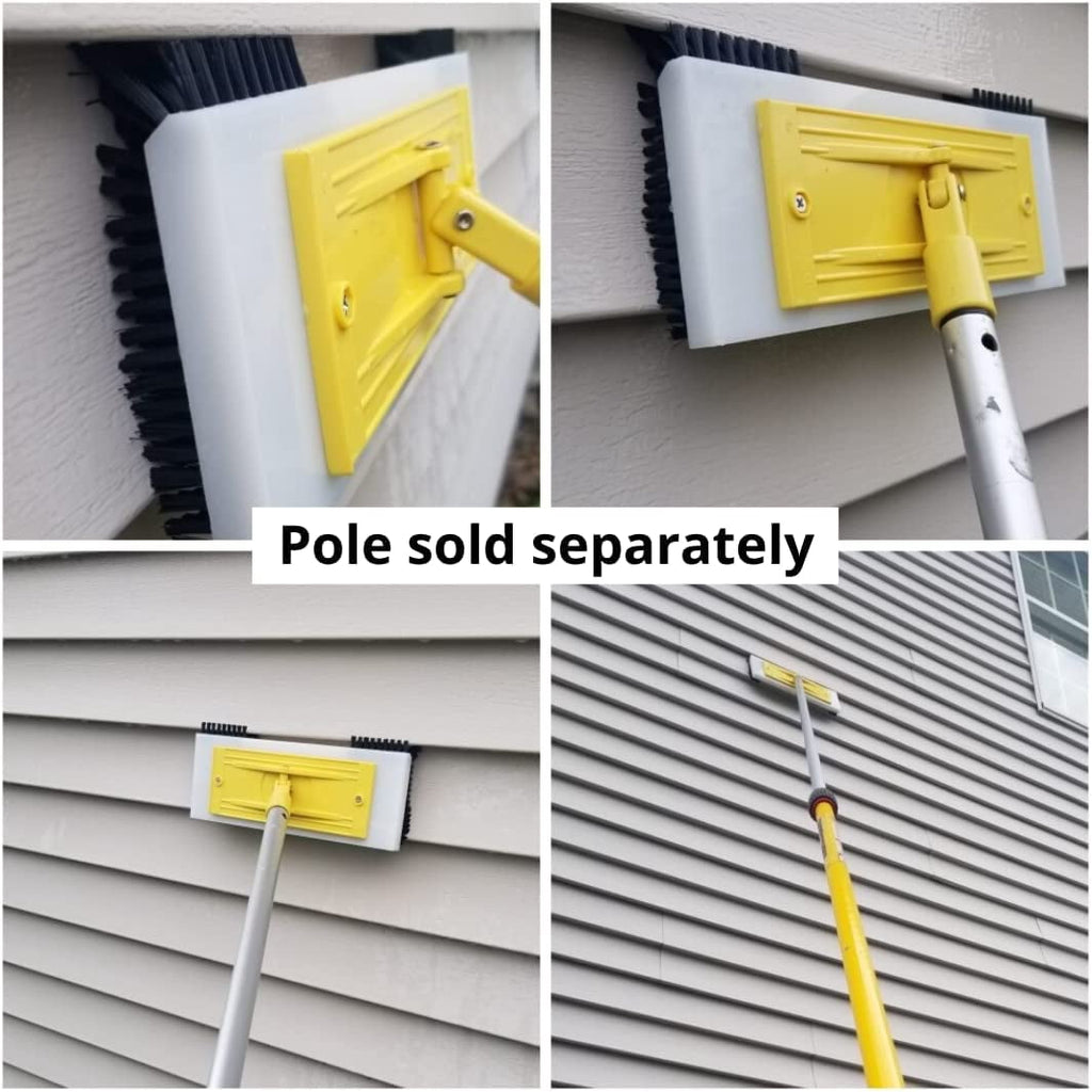 100% Eco-Friendly Vinyl | Nylon Bristle Exterior Cleaning Tool for Stain Removal | Exterior House Cleaner | Fits Standard Extension Pole | Durable and Reusable$$Tools &amp; Hardware Other