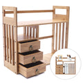 Bamboo Desktop Bookshelf Adjustable Desk Organizer Shelf Storage Rack for Office Desktop Bookshelf  Desk Organizer Bamboo Storage Shelf  for Home &amp; Office Desktop Bookshelf Desk Organizer