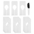 30 Closet Dividers for Hanging Clothes- Rectangle Clothing Size Dividers,White Closet C5393
