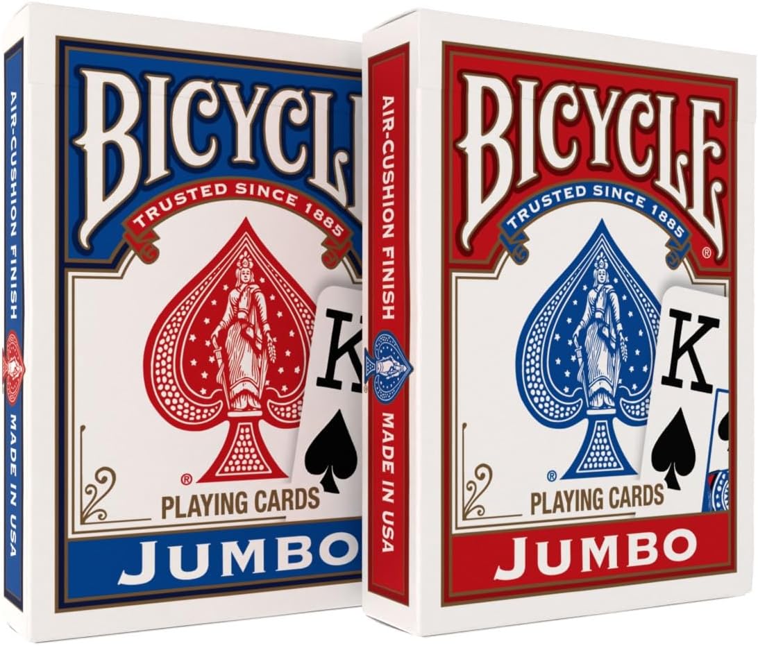 Springbok Bicycle Poker Size Jumbo Index Playing Cards (Colors May Vary)
