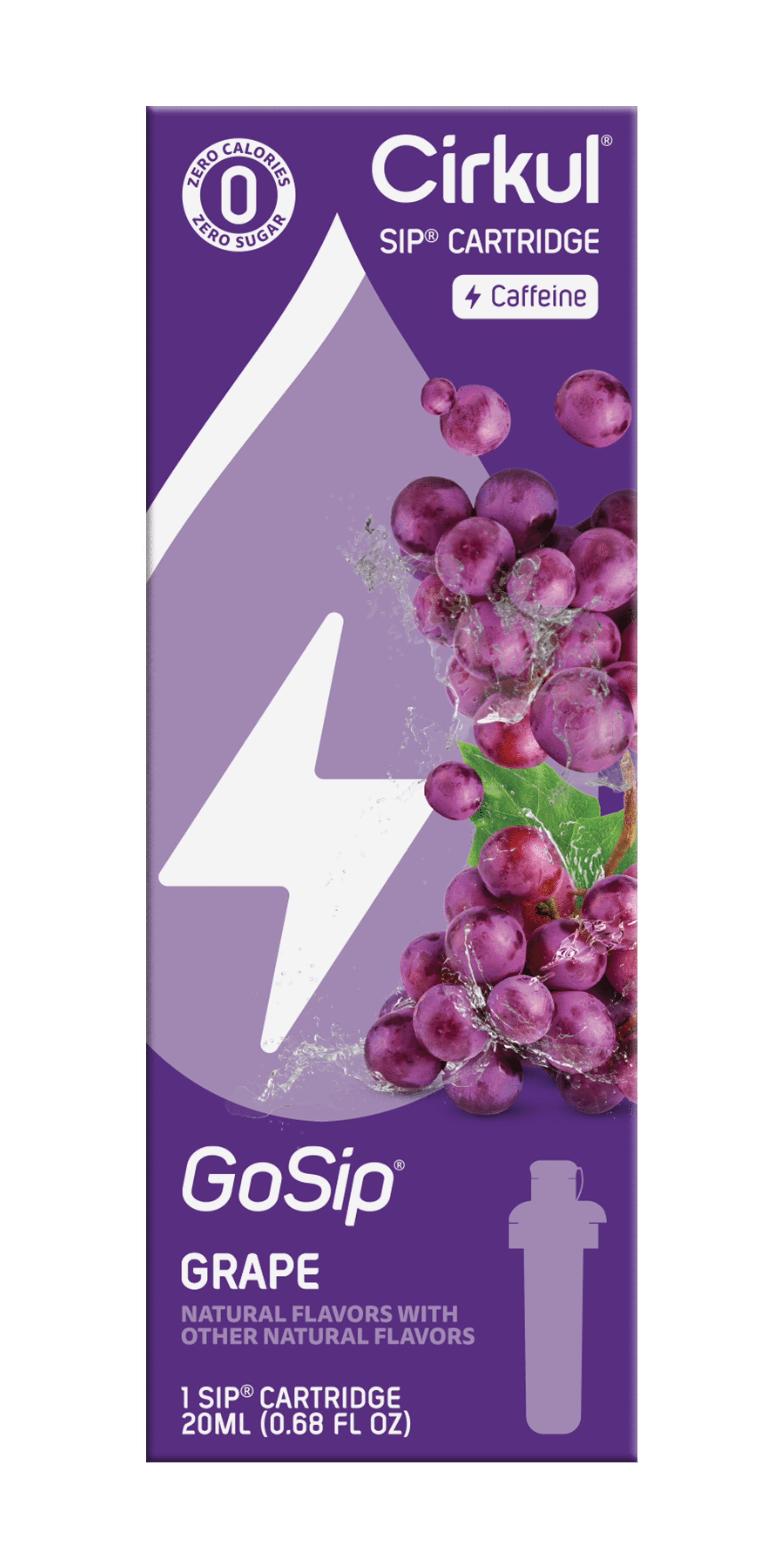 (2 pack)   Grape Flavor Cartridge, Drink Mix, 1-Pack