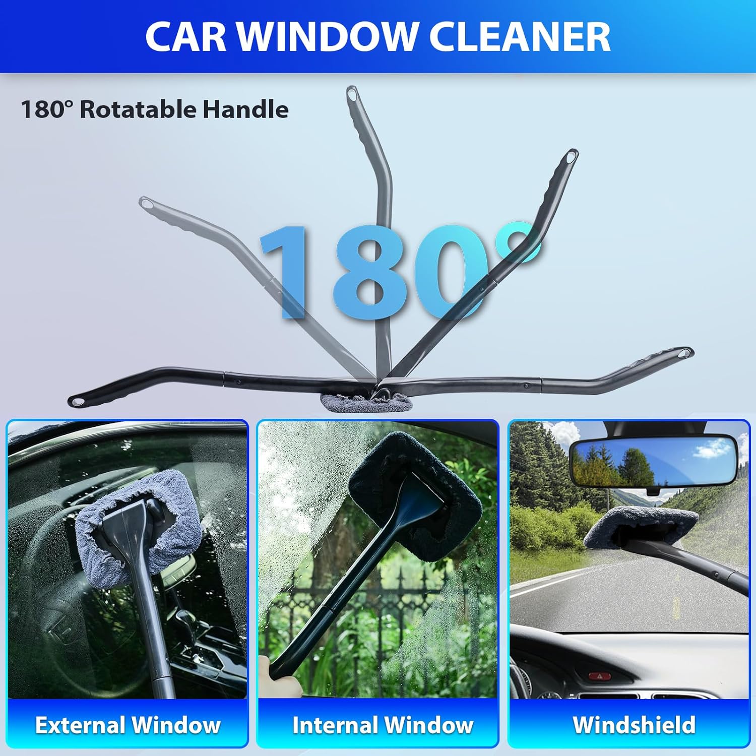 A house of tools Pink Car Duster Interior Kit, Perfect Car Detailing Brush Kit for Cleaning Windows,Windshield,Dashboard and Air Vents Suitable for All Cars