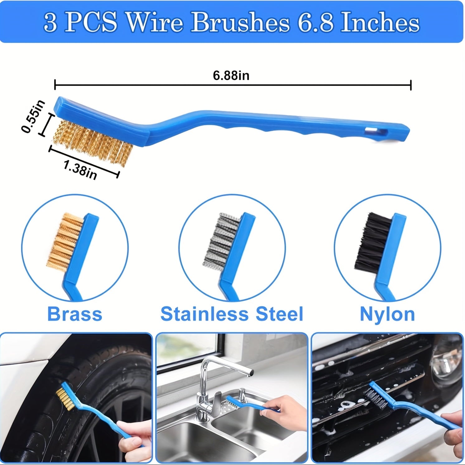 35pcs Car Detail Kit, Car Detail Brush Kit, Car Detail Brush Kit, Car Wash Kit, Car Parts, Car Cleaning Tool Kit, for Interior, Exterior, Wheels