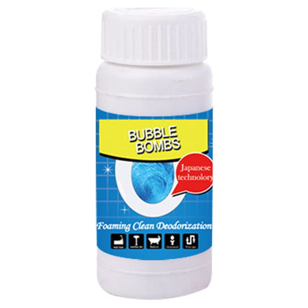 Fast Foaming Bubble Bomb toilet Cleaner, 100G with Japanese Tech, for Pairing with toilet Unclogger, Snake Drain Clog Remover tools, Kitchen Sink Drain Strainer Upkeep, Washing