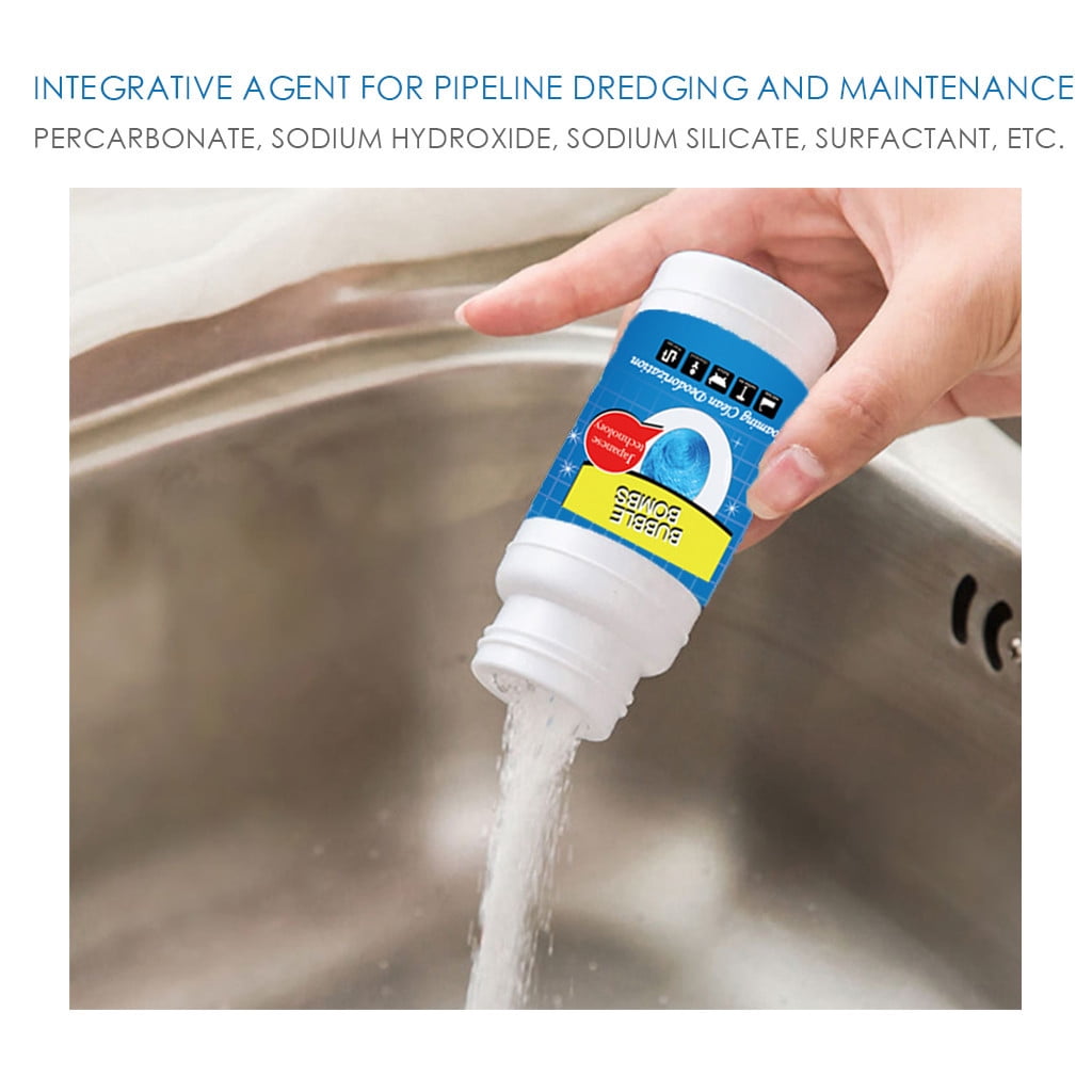 Fast Foaming Bubble Bomb toilet Cleaner, 100G with Japanese Tech, for Pairing with toilet Unclogger, Snake Drain Clog Remover tools, Kitchen Sink Drain Strainer Upkeep, Washing