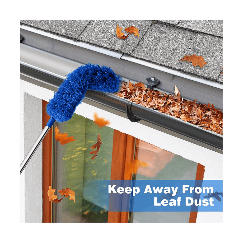 Gutter Cleaning Brush Roofing Tool, Blue