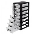 7-Drawer Desktop Storage Organizer, Small Plastic Drawer Unit (5" x 7" x 13") - Mini Container &amp; Organizer Box