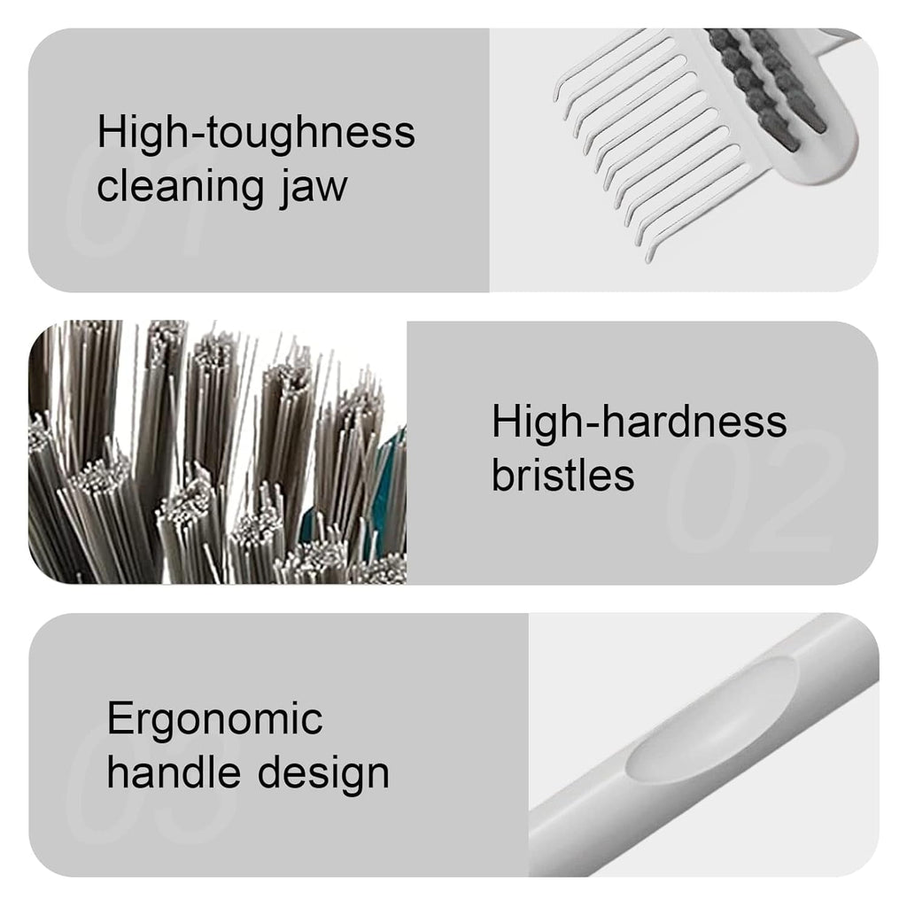 2-in-1 Hair Brush Cleaner and Remover Tool - Comb for Removing Hair and Dust, Suitable for Home and Salon Use (1 Pack-Green/Grey/Orange)