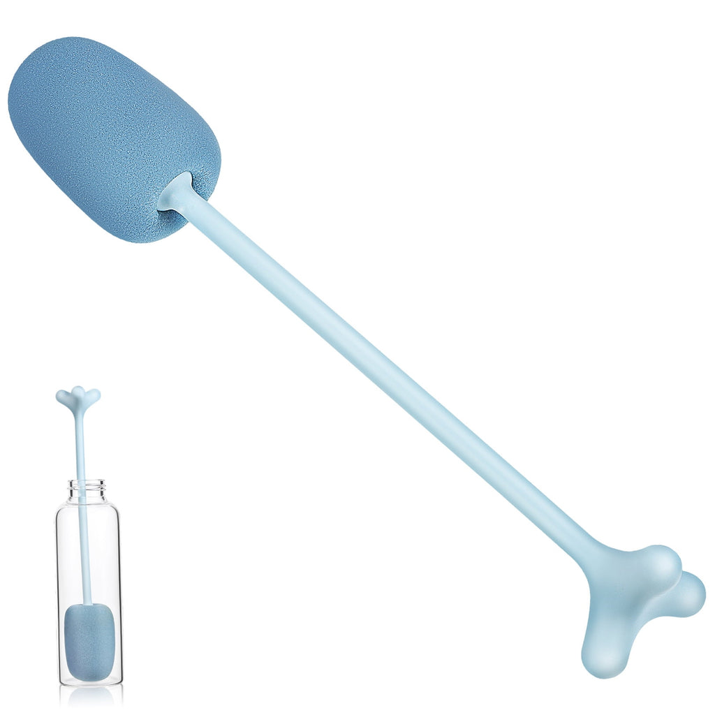 Sponge Bottle Brush Long Handle Cleaning Brush for Bowls and Plates Essential Kitchen Tool