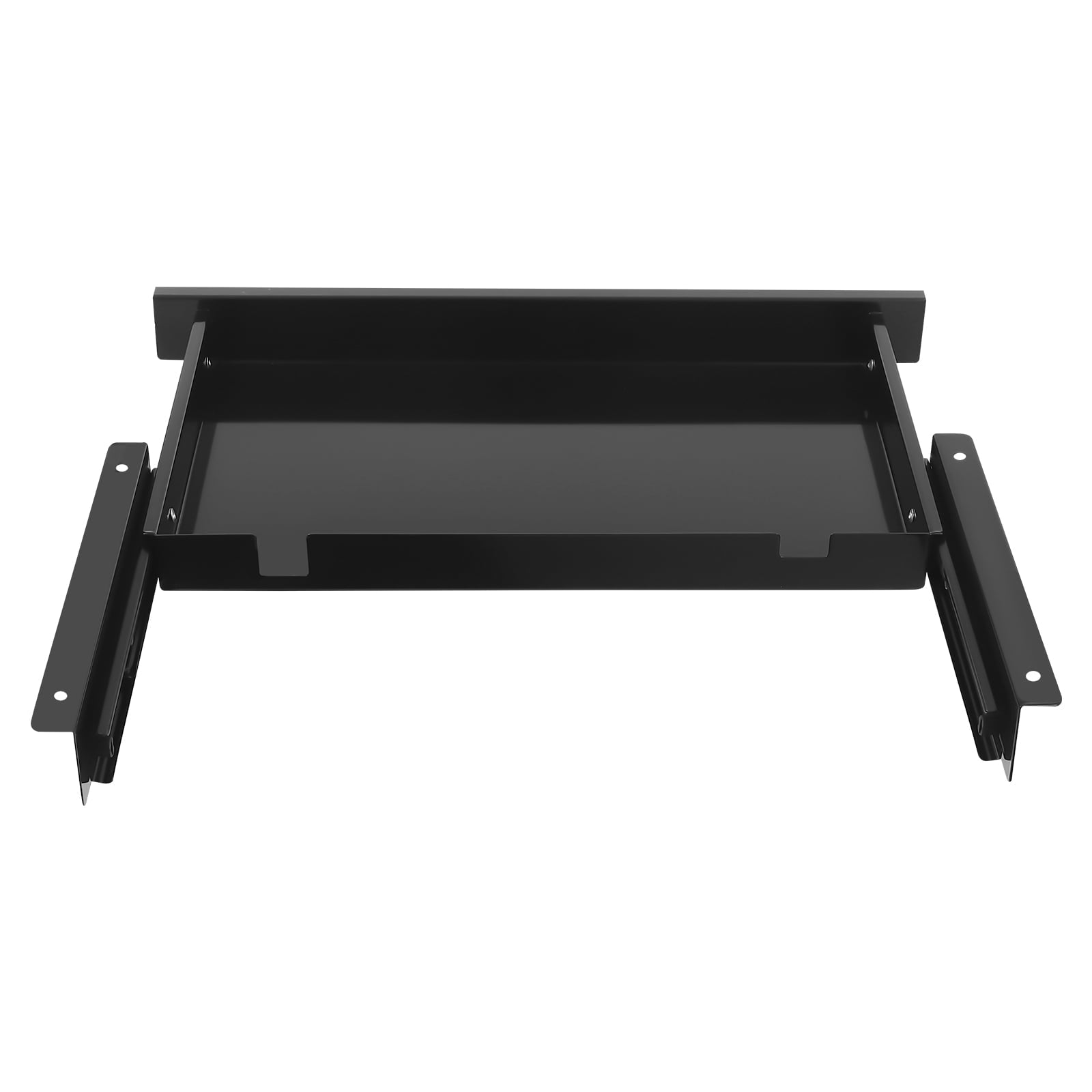 Home Under Desk Storage Drawer - Office Pull-out Hidden Drawer Hanging Drawers for Desk - Standing Desk Drawer Attachment - Under Desk Mounted Sliding Metal Hanging Drawers Organizer