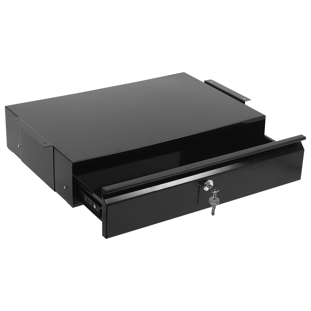 Home Under Desk Storage Drawer - Office Pull-out Hidden Drawer Hanging Drawers for Desk - Standing Desk Drawer Attachment - Under Desk Mounted Sliding Metal Hanging Drawers Organizer