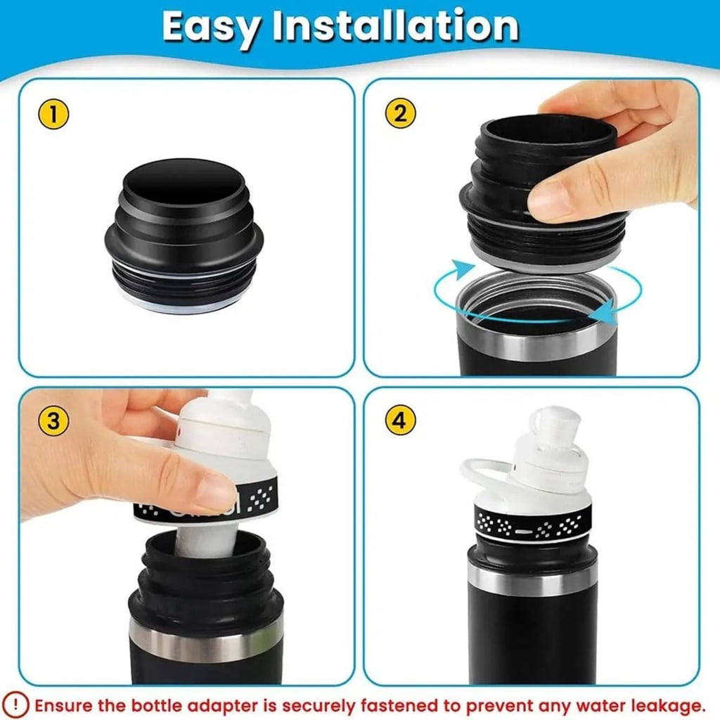Water Bootle Adapter for  Bottle 12oz 18oz 26oz 36oz 46oz 64oz Accessories