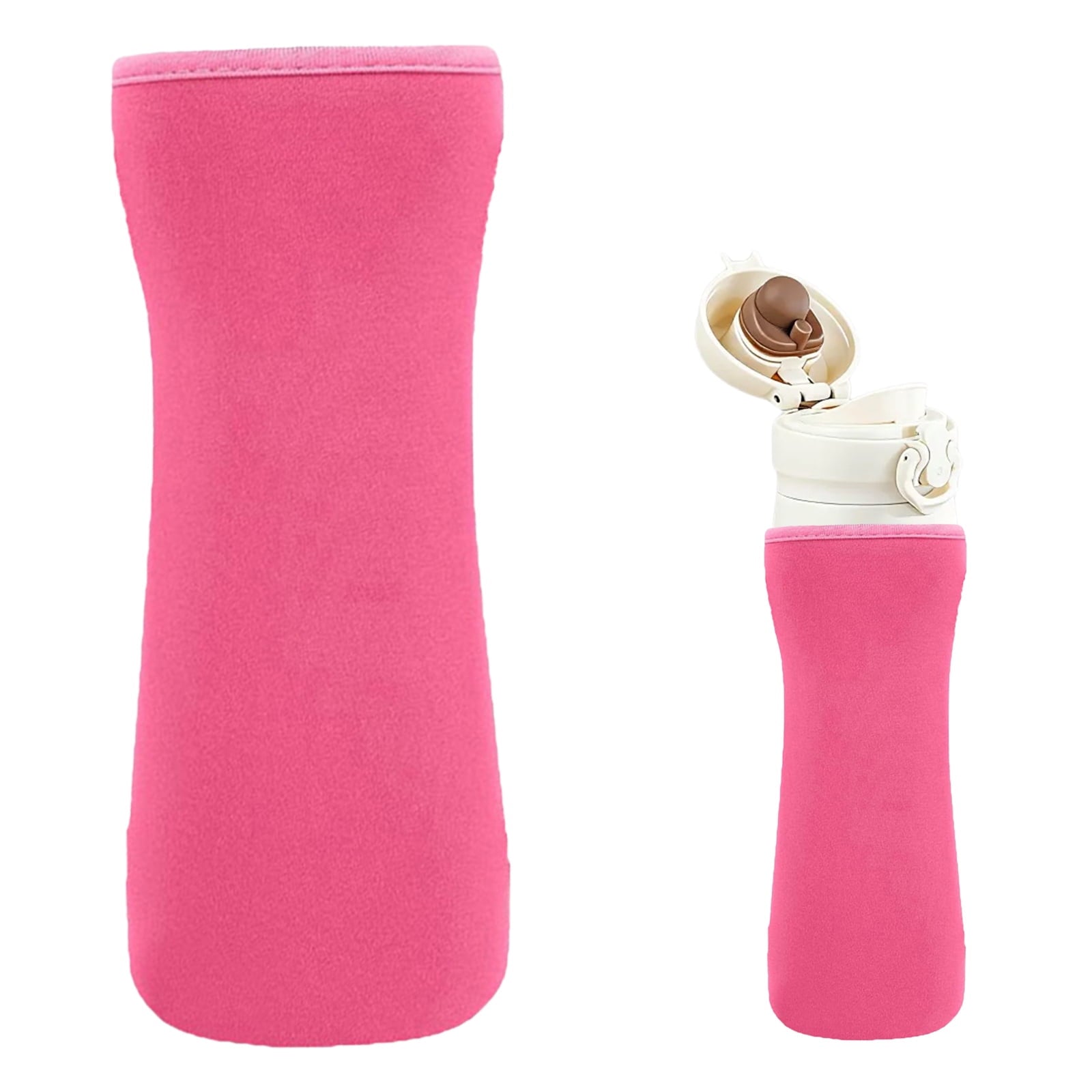 22oz Cute Printed Sleeve Compatible With  Water Bottle For Plastic And Stainless Steel Bottles 22oz  Sweat-Wicking Material Insulated Cover Designed (Pink)
