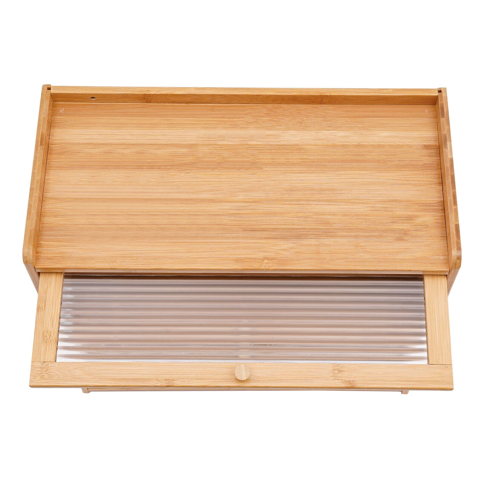 Primary Color 2 Tier Bamboo Storage Cabinet Countertop Storage Cabinet Home For Kitchens, Bedrooms