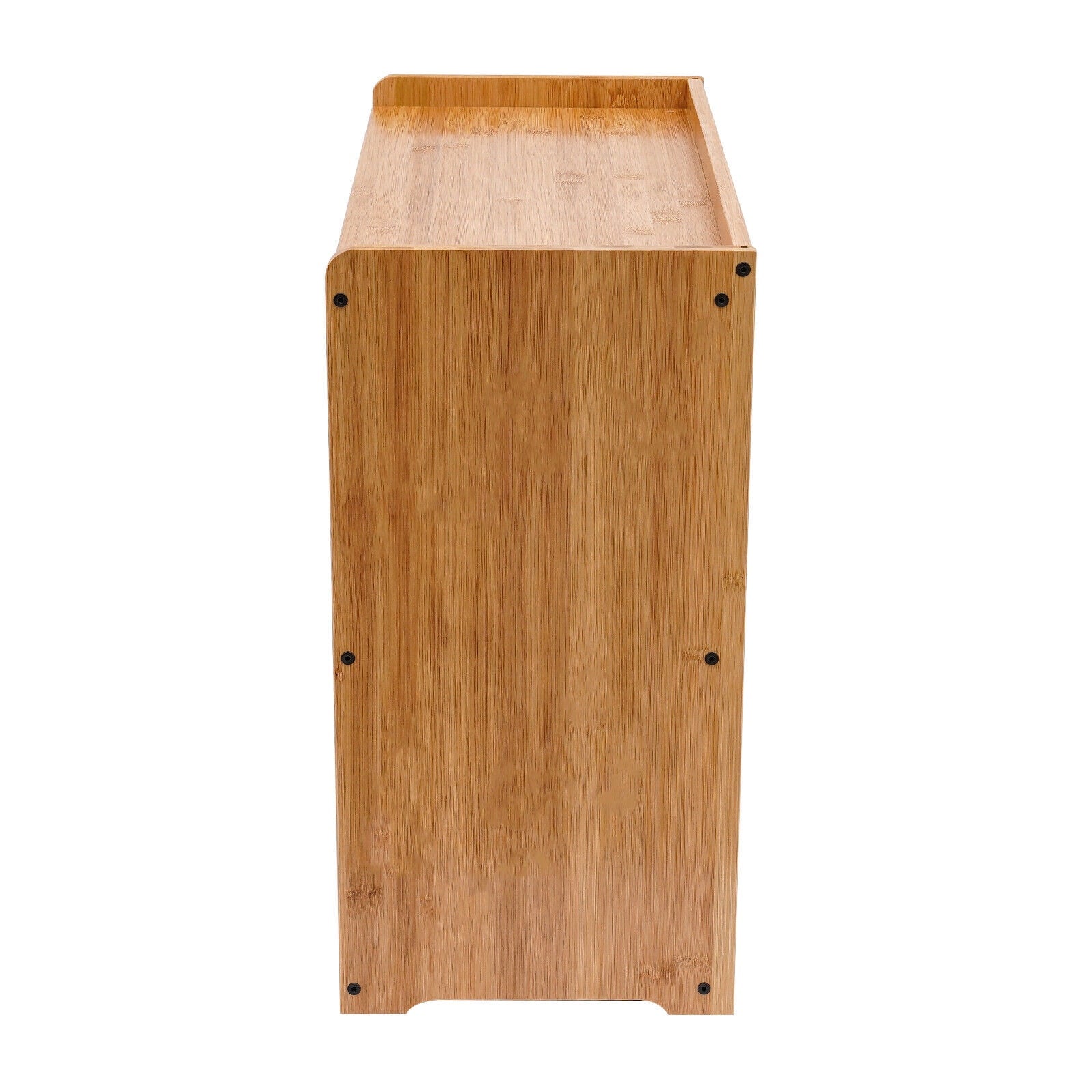 Primary Color 2 Tier Bamboo Storage Cabinet Countertop Storage Cabinet Home For Kitchens, Bedrooms