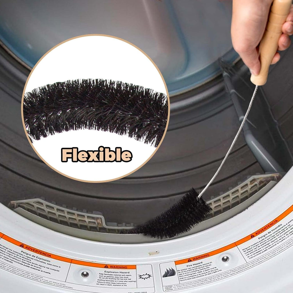 Dryer Vent Cleaner Kit Clothes Dryer Lint Brush Vent Trap Cleaner Home Essentials Long Flexible Vacuum Brush