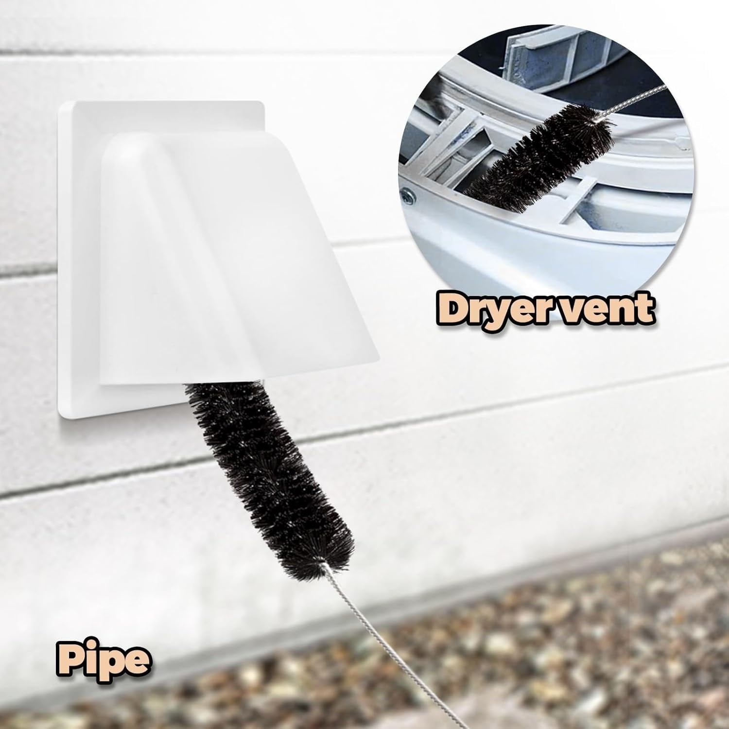 Dryer Vent Cleaner Kit Clothes Dryer Lint Brush Vent Trap Cleaner Home Essentials Long Flexible Vacuum Brush