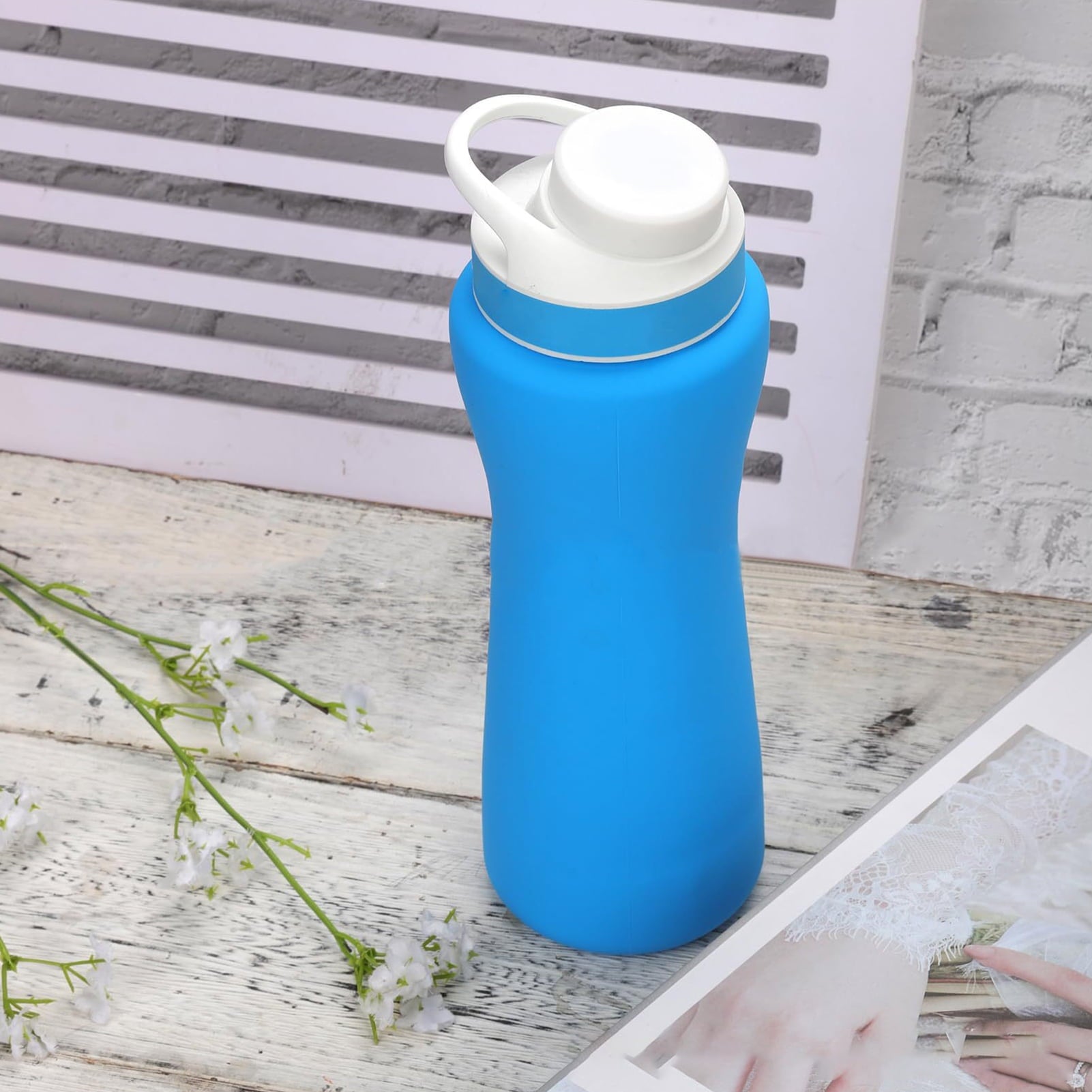 Water Bottle 22oz Tumbler Insulated Cover for Retaining Temperature BPA-Free Reusable Anti-Slip Grip Silicone Cup Protector Accessory