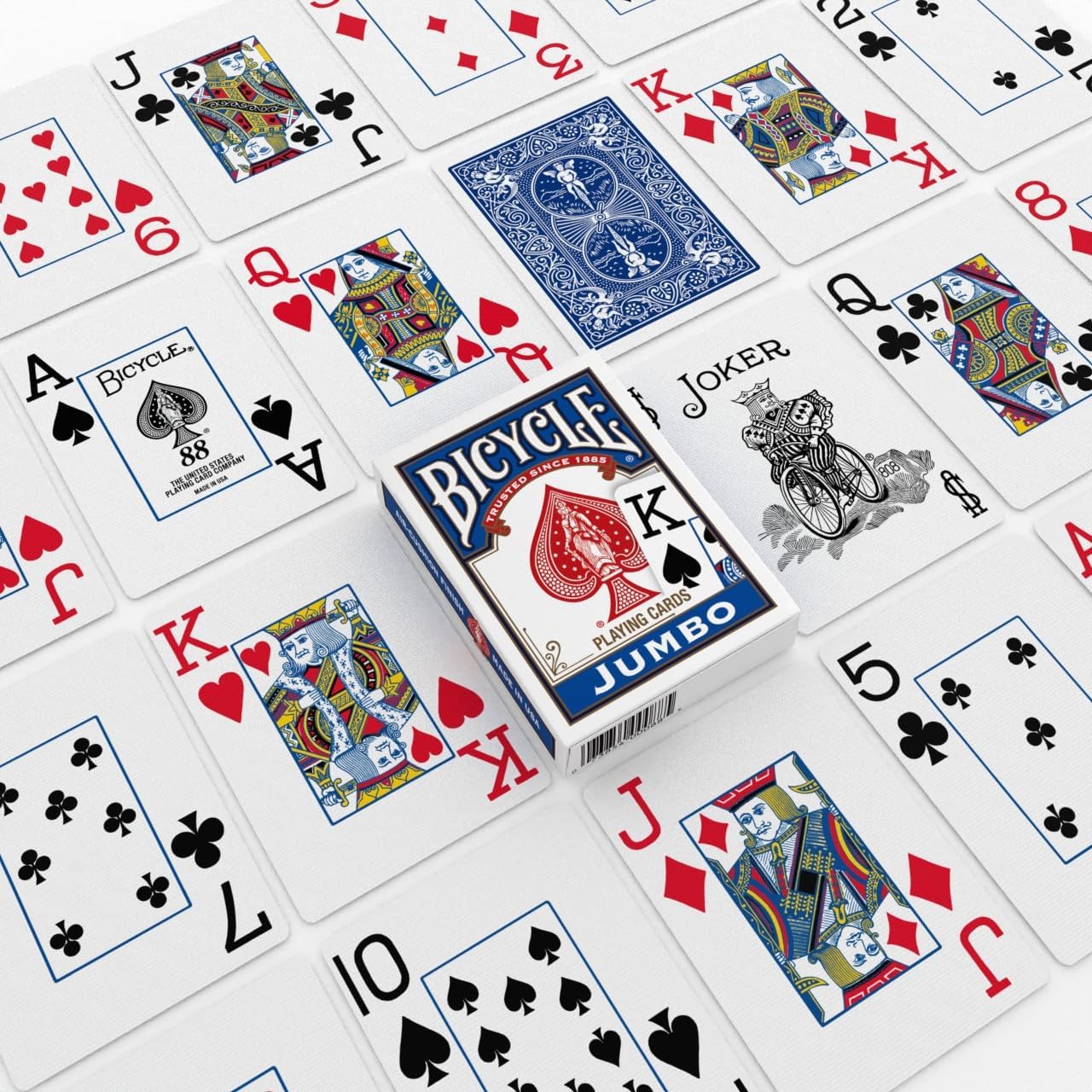 Springbok Bicycle Poker Size Jumbo Index Playing Cards (Colors May Vary)