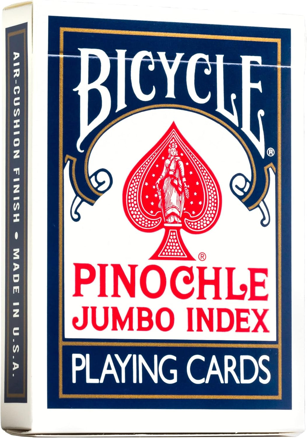 Bicycle Jumbo Pinochle Playing Cards - Large Print Easy to Read Numbers Suits Deck of Cards - Pinochle Deck