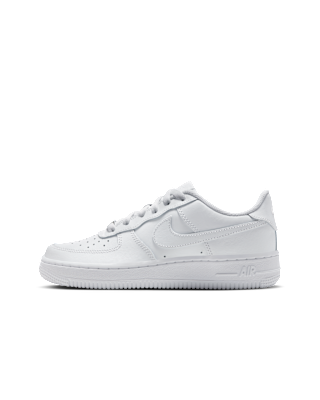 Nike Air Force 1 LE Big Kids' Shoes - White/White