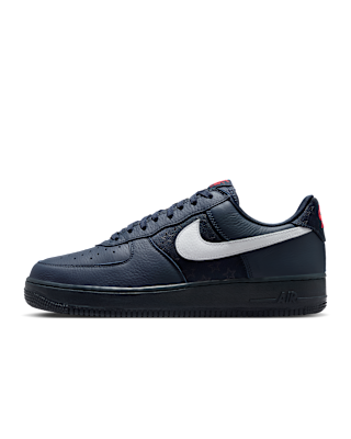Nike Air Force 1 Low Retro Men's Shoes - Multi-Color/Obsidian/University Red/White