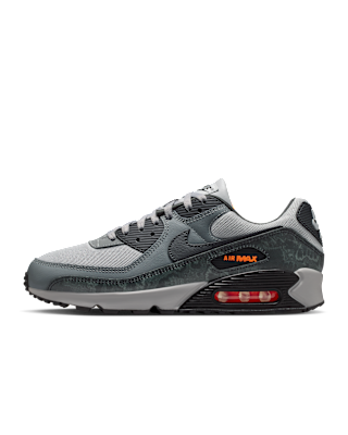 Nike Air Max 90 Premium Men's Shoes - Multi-Color/Multi-Color/Hyper Crimson/Black