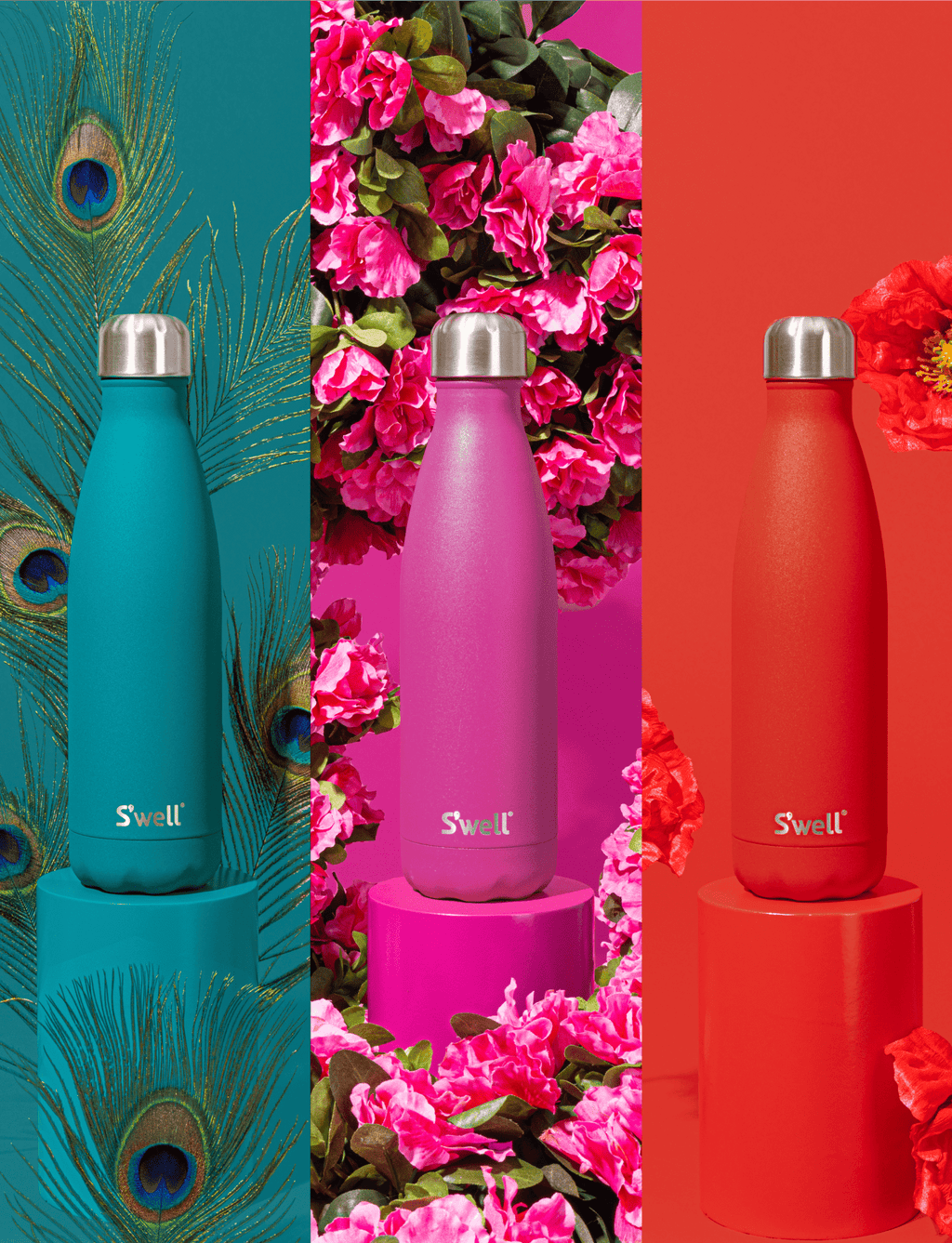Peacock Blue Bottle