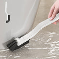 Bathroom Cleaning Brush Stiff Bristle Scrubber 11.4 Inch Plastic Handle Sweeping Tool to Clean Kitchen Tiles