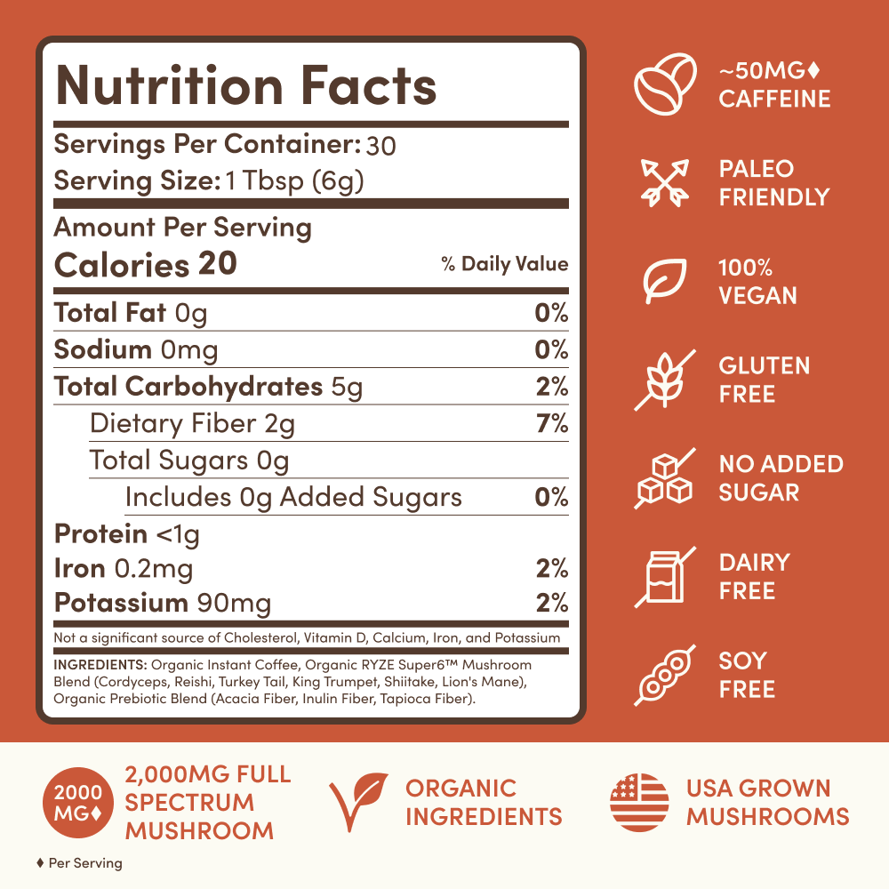 Mushroom Coffee Bright Blend 30 Servings
