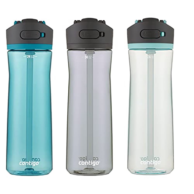 Contigo 24 oz. Ashland 2.0 Water Bottle 3-Pack - Juniper/Sake/Bubble Tea