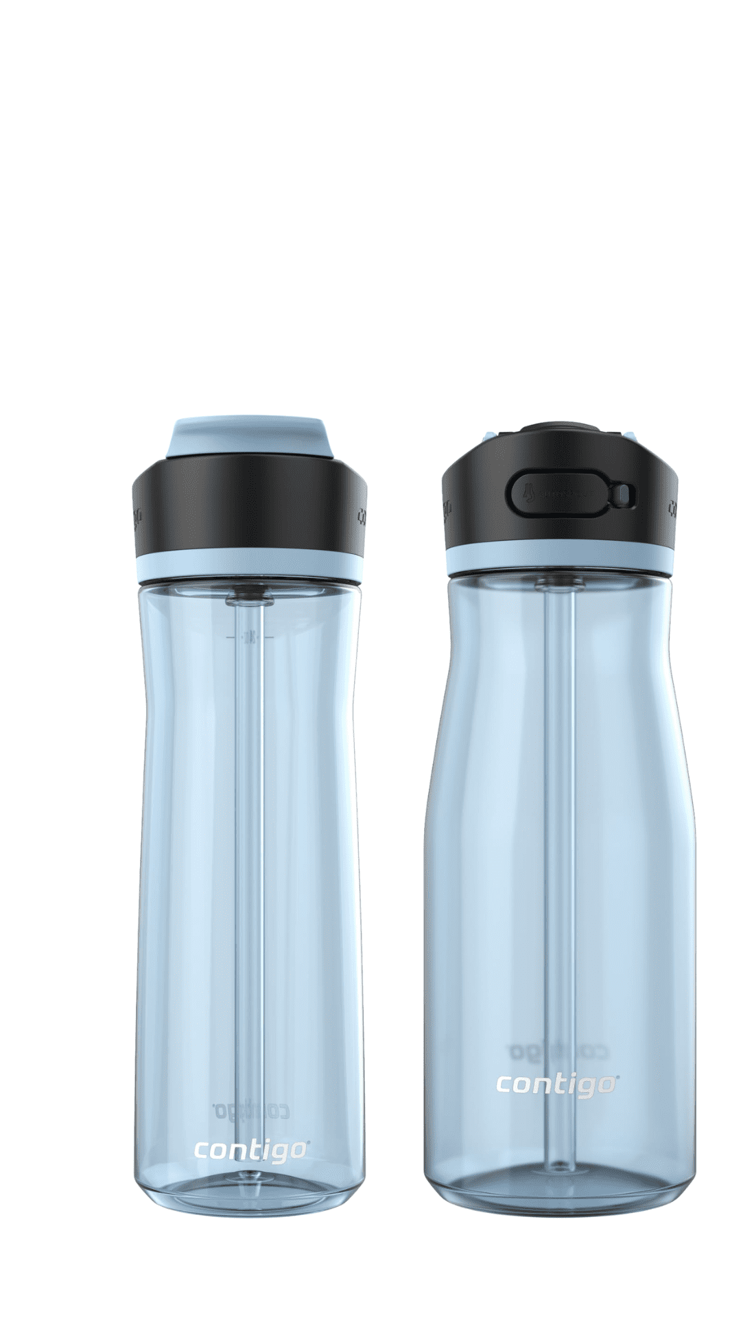 Contigo Ashland Water Bottle Bundle  Glacier Color, 32oz + 24oz Leakproof Autospout BPA-Free Set