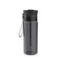 Contigo DualSip Leakproof Plastic Reusable Water Bottle with Carrying Strap, Black/Clear, 24 oz
