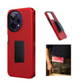 For Cricket Icon Plus (2026) / AT&amp;T Verge 2 Case, Red Shockproof 360-Degree Rotating Belt Clip Kickstand Case Cover