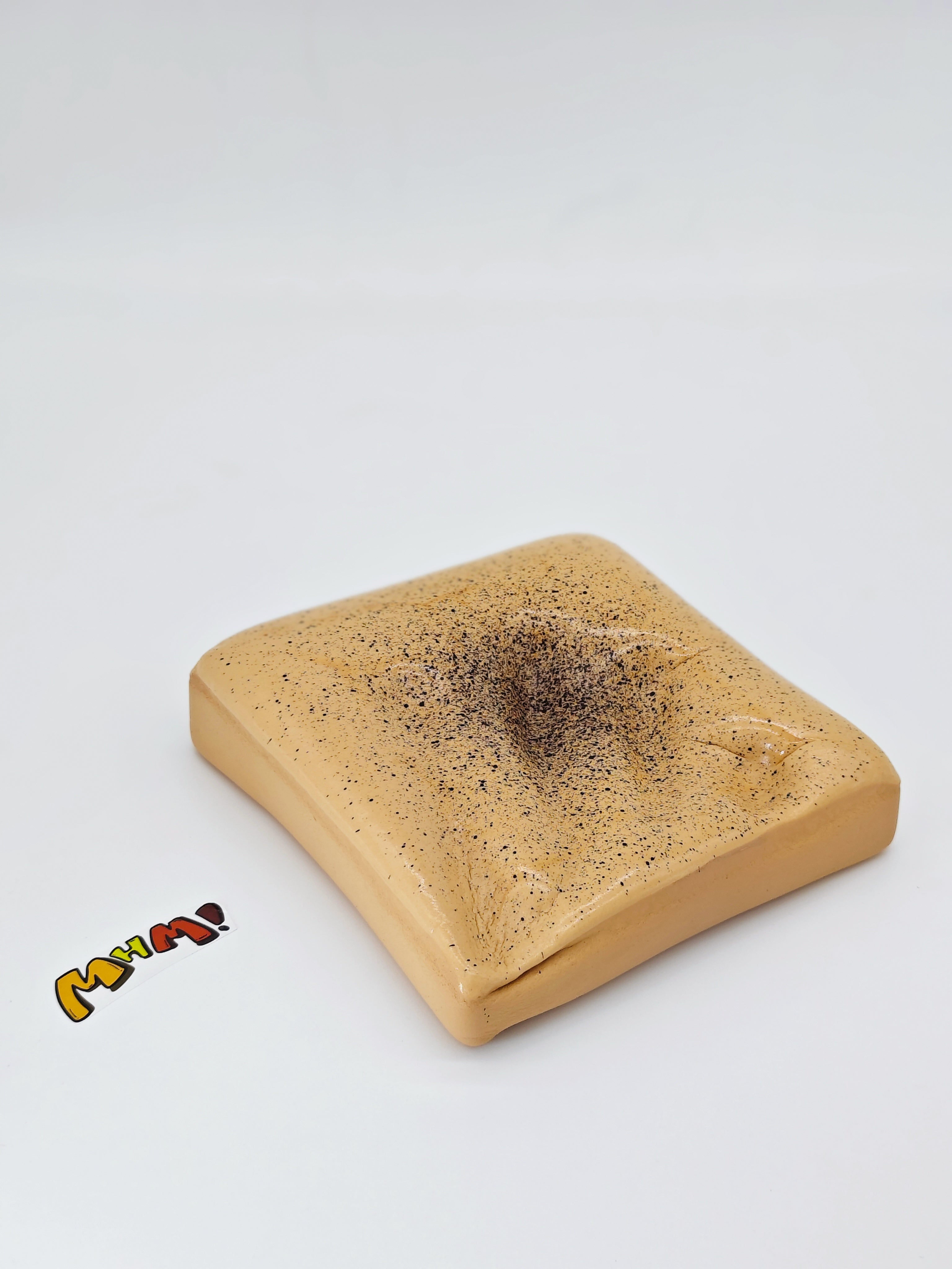 Milk Coffee Sticky Toast Squishy - Taba Style Slow Rising Bread Slice | Scented Sensory Fidget Toy