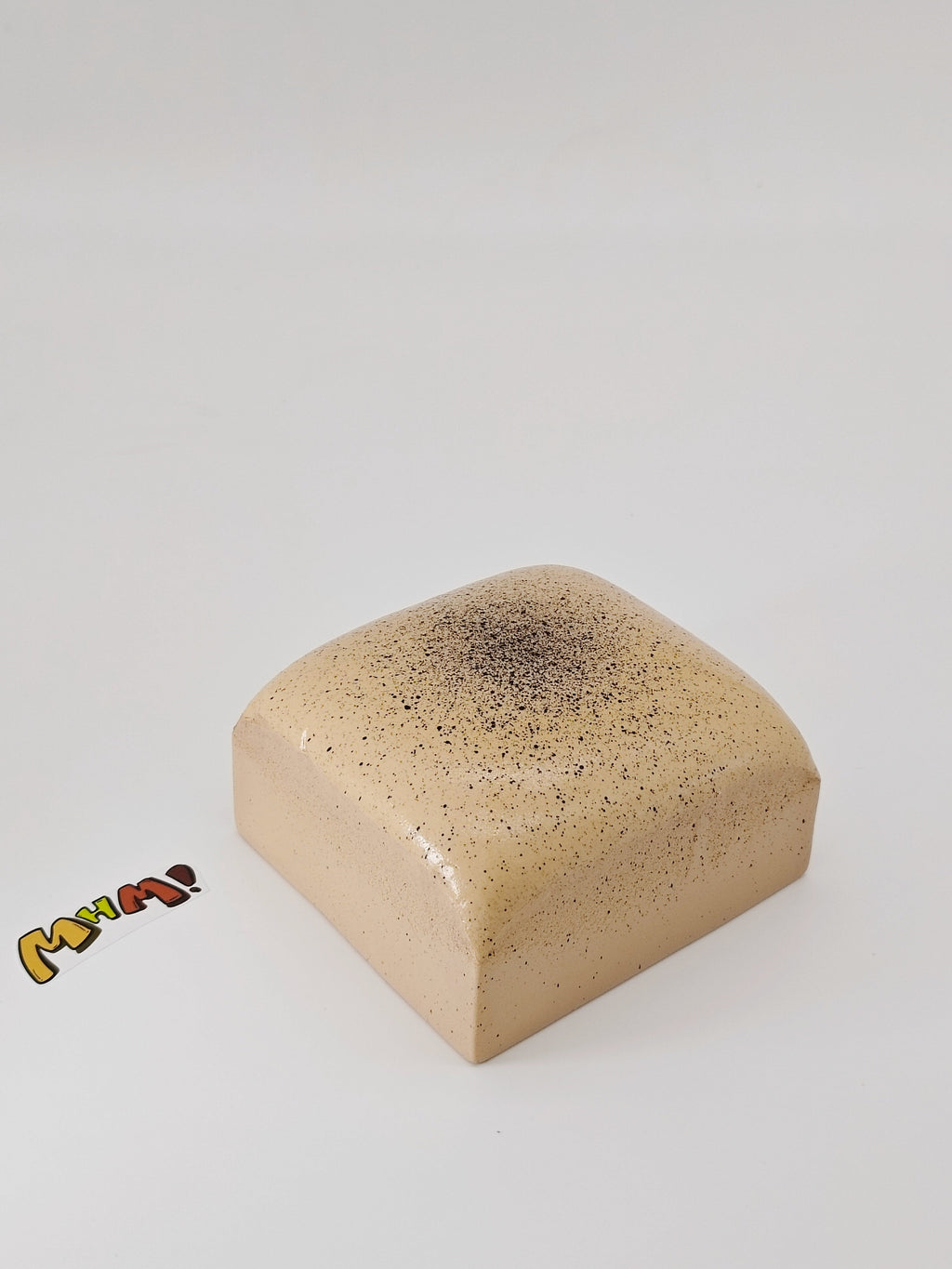 Coffee Cream Mousse Cake Squishy - Sticky & Soft Slice Toy | Scented Latte Dessert Fidget