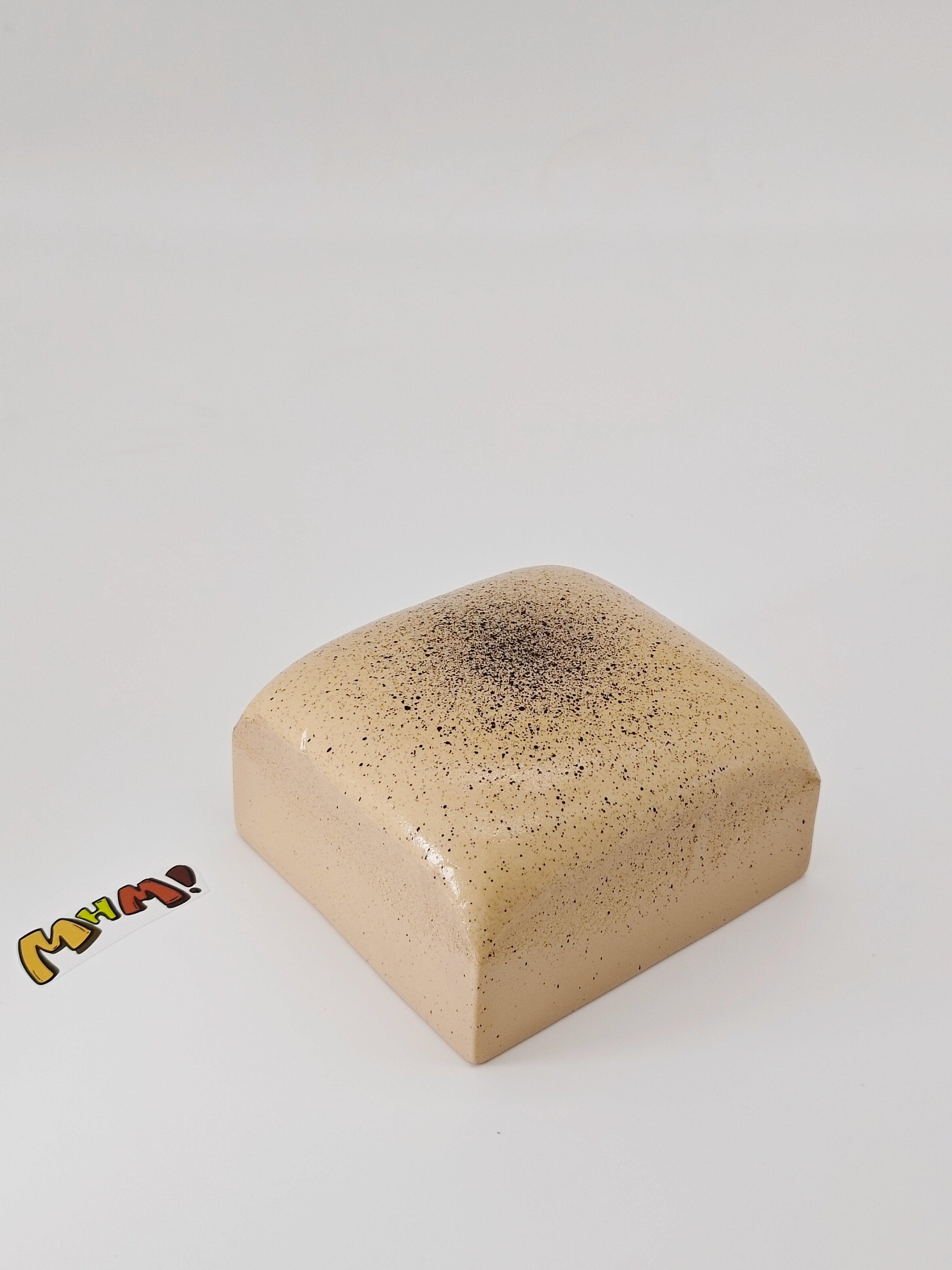 Coffee Cream Mousse Cake Squishy - Sticky & Soft Slice Toy | Scented Latte Dessert Fidget