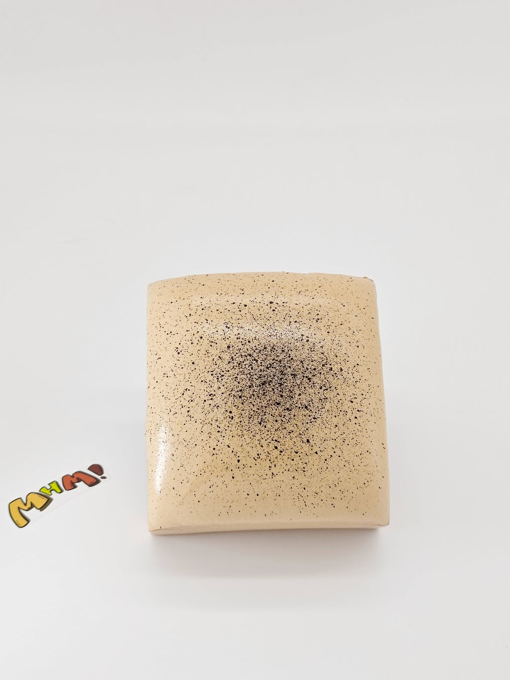 Coffee Cream Mousse Cake Squishy - Sticky & Soft Slice Toy | Scented Latte Dessert Fidget