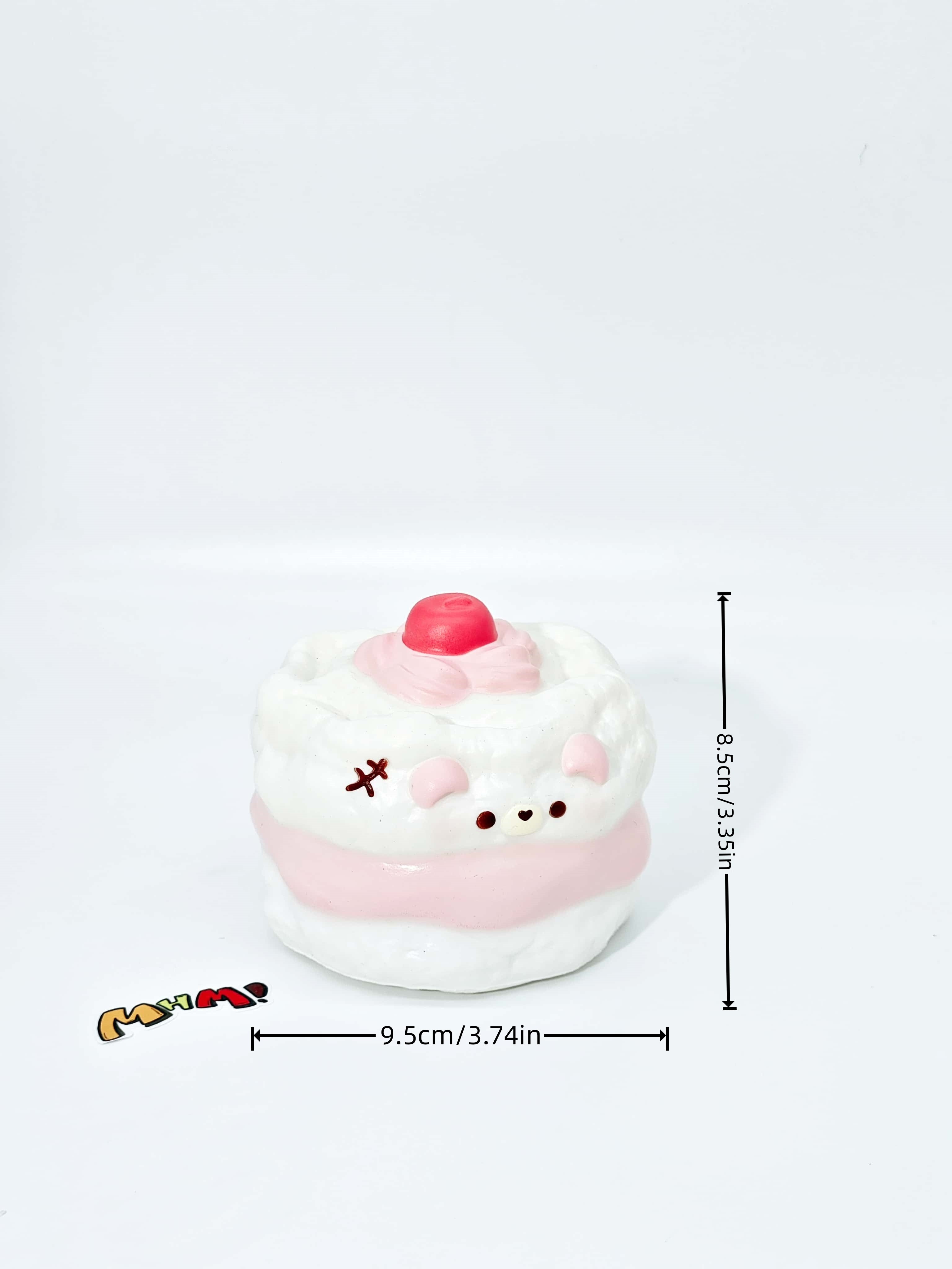 🐻 Bear Chiffon Cake Squishy | 2 Styles Bakery Themed Slow Rising Stress Relief Toy