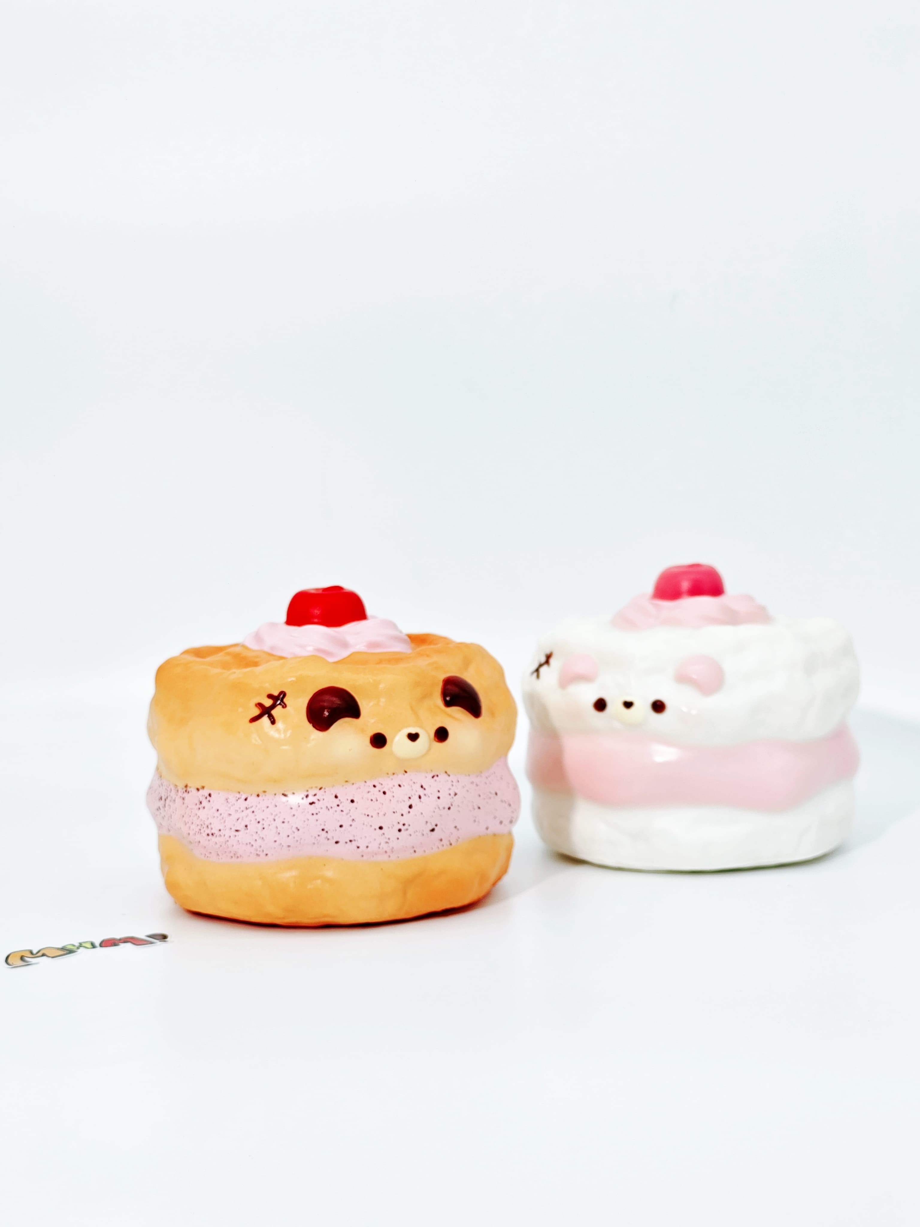 🐻 Bear Chiffon Cake Squishy | 2 Styles Bakery Themed Slow Rising Stress Relief Toy