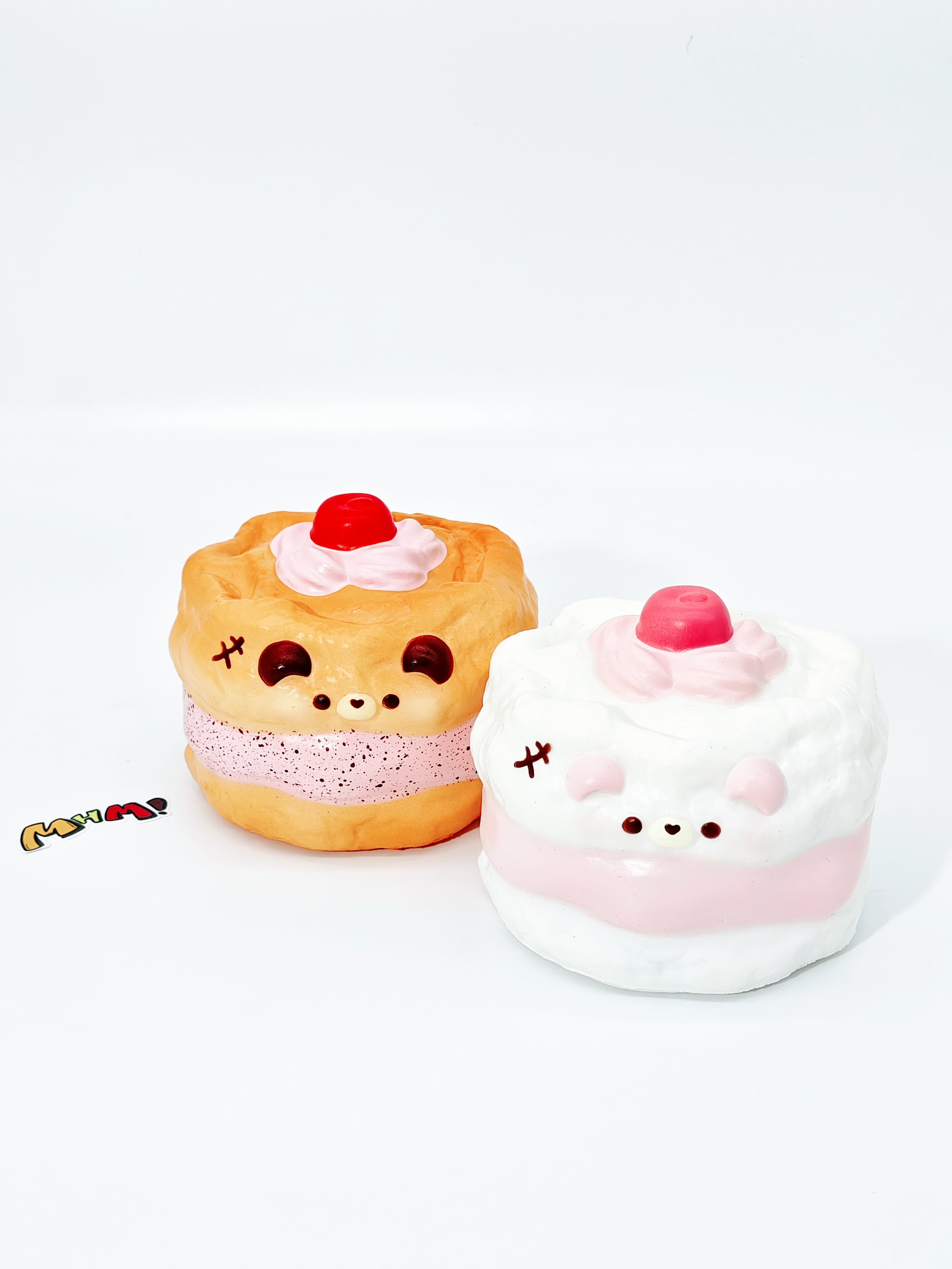 🐻 Bear Chiffon Cake Squishy | 2 Styles Bakery Themed Slow Rising Stress Relief Toy