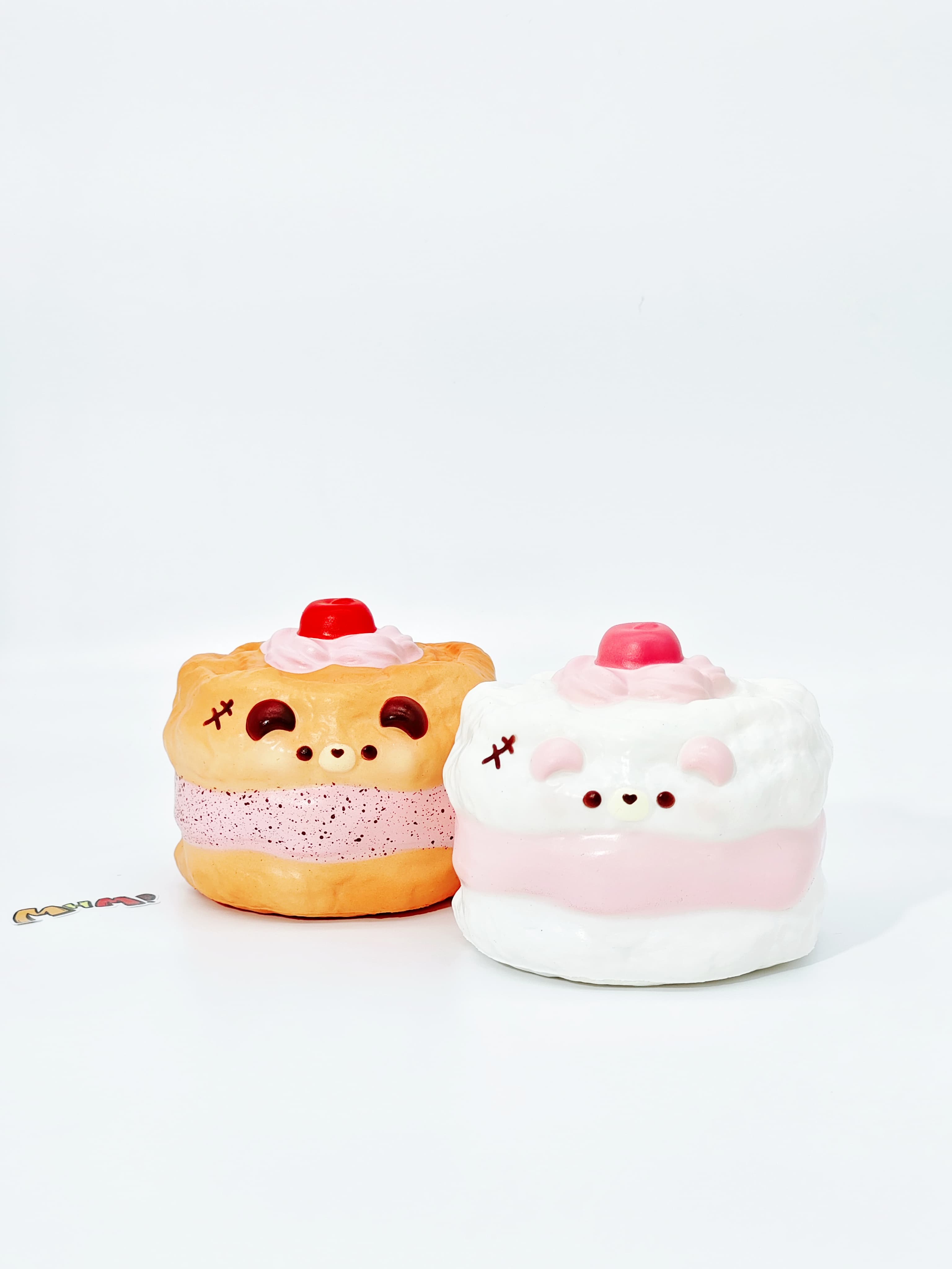 🐻 Bear Chiffon Cake Squishy | 2 Styles Bakery Themed Slow Rising Stress Relief Toy